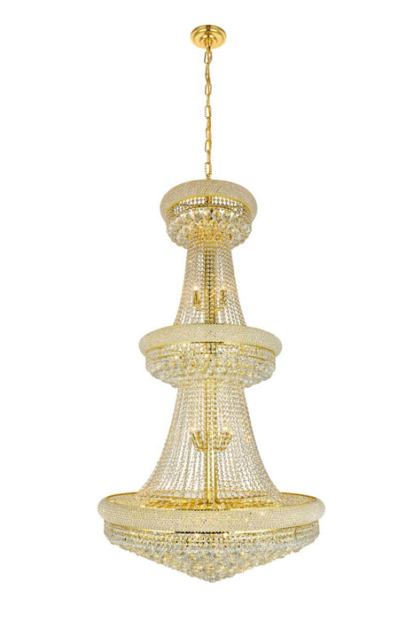 Elegant Lighting V1800G36G/RC 32 Light Chandelier, Gold