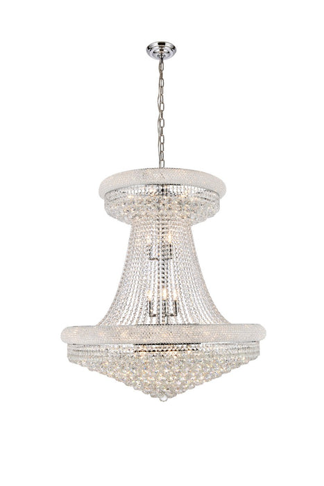 Elegant Lighting V1800G36SC/RC 28 Light Chandelier, Chrome