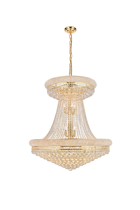 Elegant Lighting V1800G36SG/RC 28 Light Chandelier, Gold