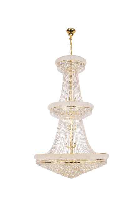 Elegant Lighting V1800G42G/RC 38 Light Chandelier, Gold