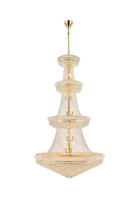 Elegant Lighting V1800G48G/RC 42 Light Chandelier, Gold
