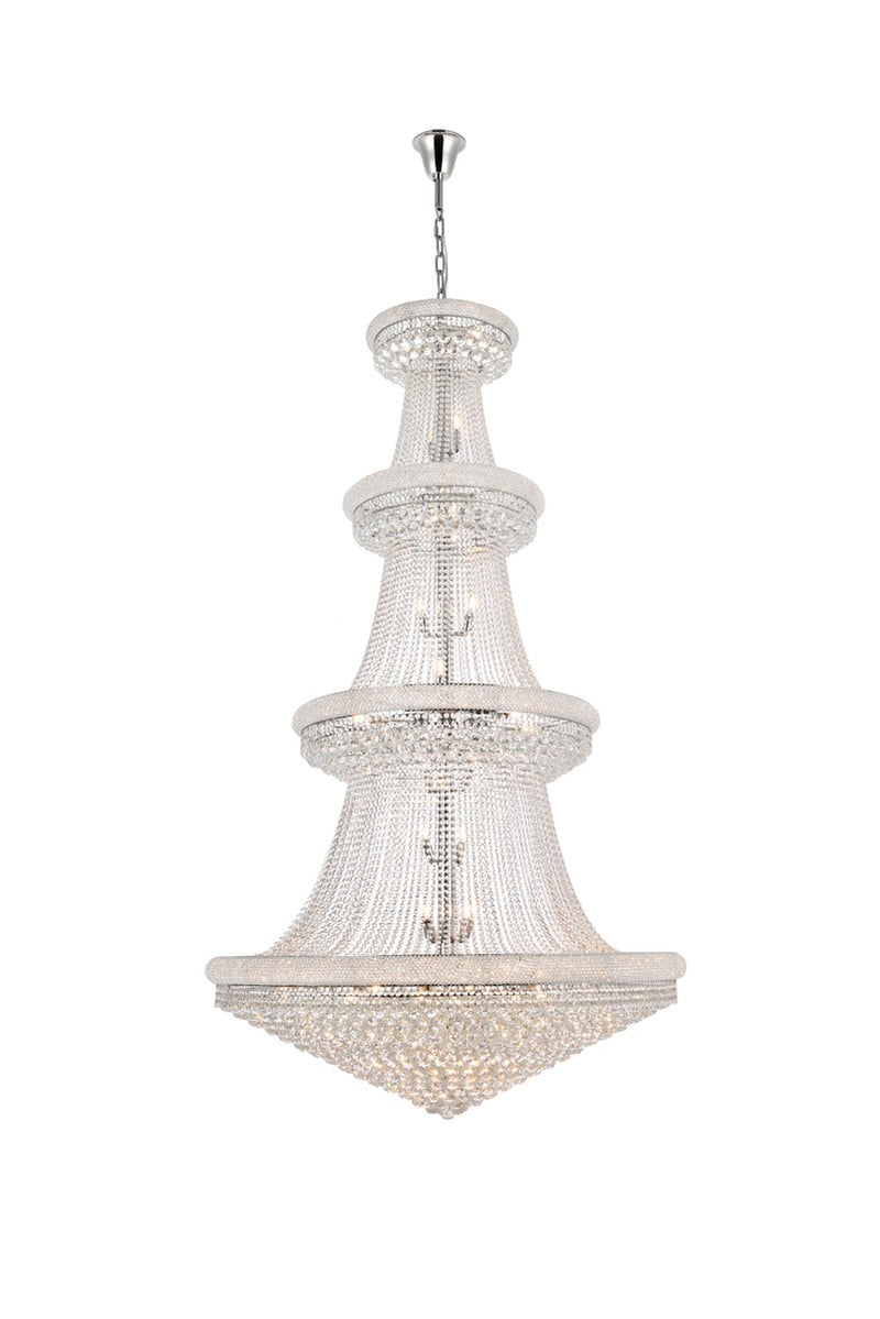 Elegant Lighting V1800G54C/RC 48 Light Chandelier, Chrome