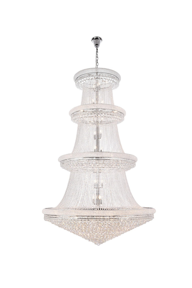 Elegant Lighting V1800G62C/RC 56 Light Chandelier, Chrome