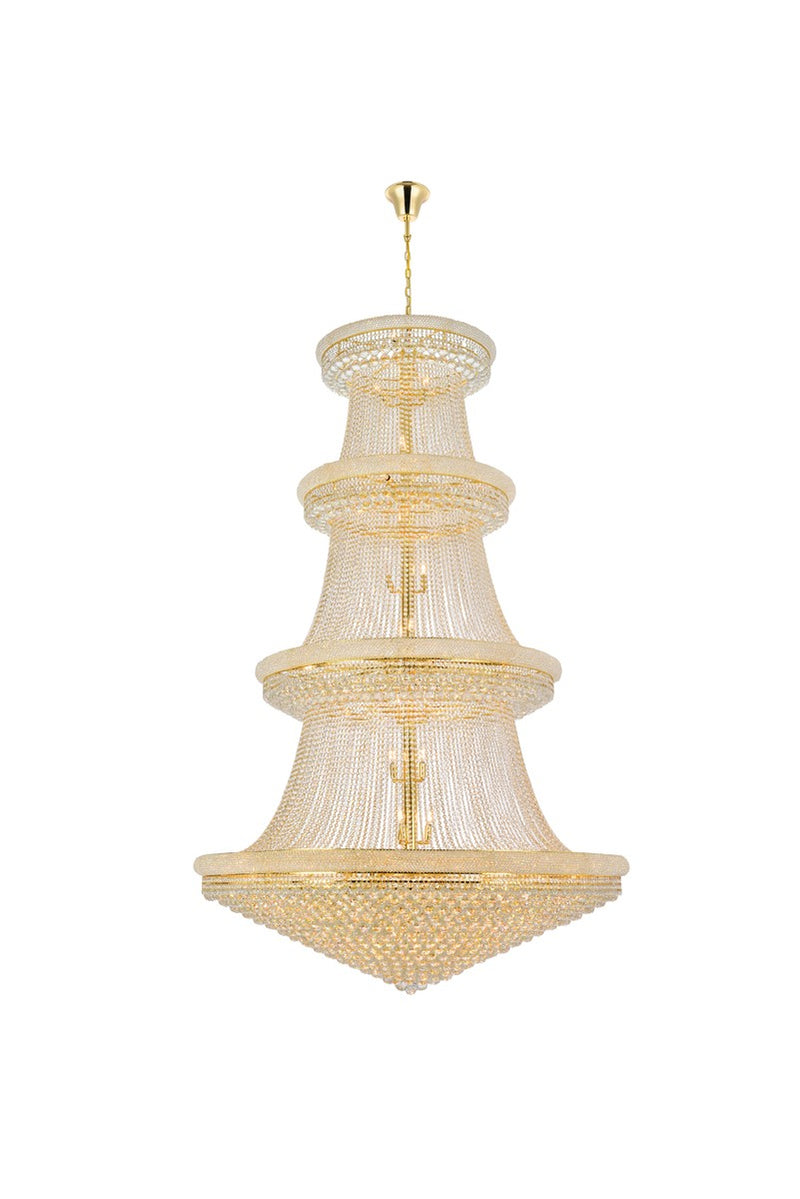 Elegant Lighting V1800G62G/RC 56 Light Chandelier, Gold