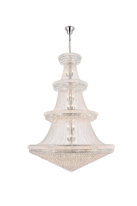 Elegant Lighting V1800G72C/RC 66 Light Chandelier, Chrome