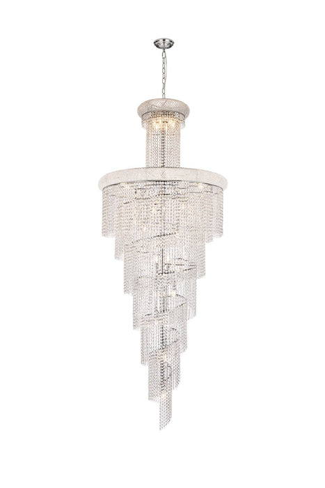 Elegant Lighting V1800SR36C/RC 32 Light Chandelier, Chrome
