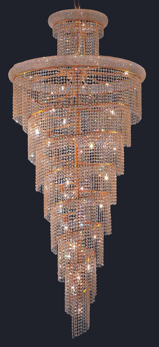 Elegant Lighting V1800SR36G/RC 32 Light Chandelier, Gold