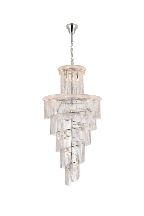 Elegant Lighting V1800SR48C/RC 41 Light Chandelier, Chrome