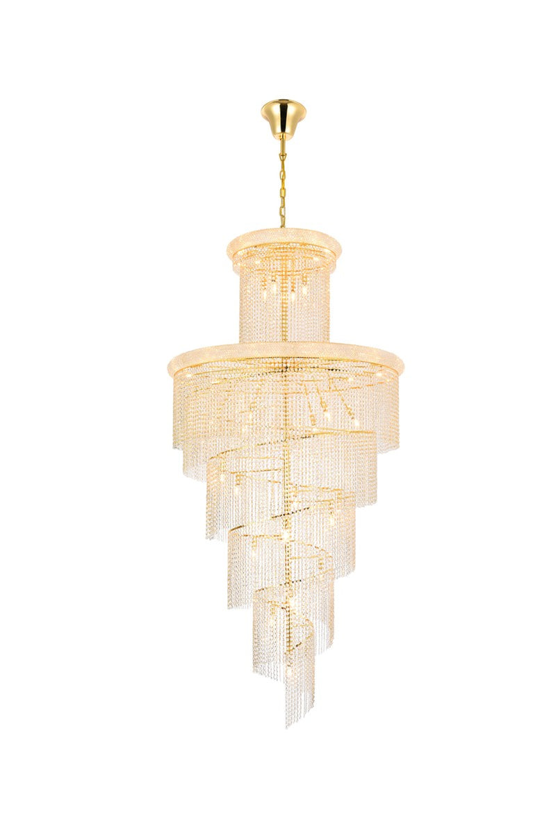 Elegant Lighting V1800SR48G/RC 41 Light Chandelier, Gold
