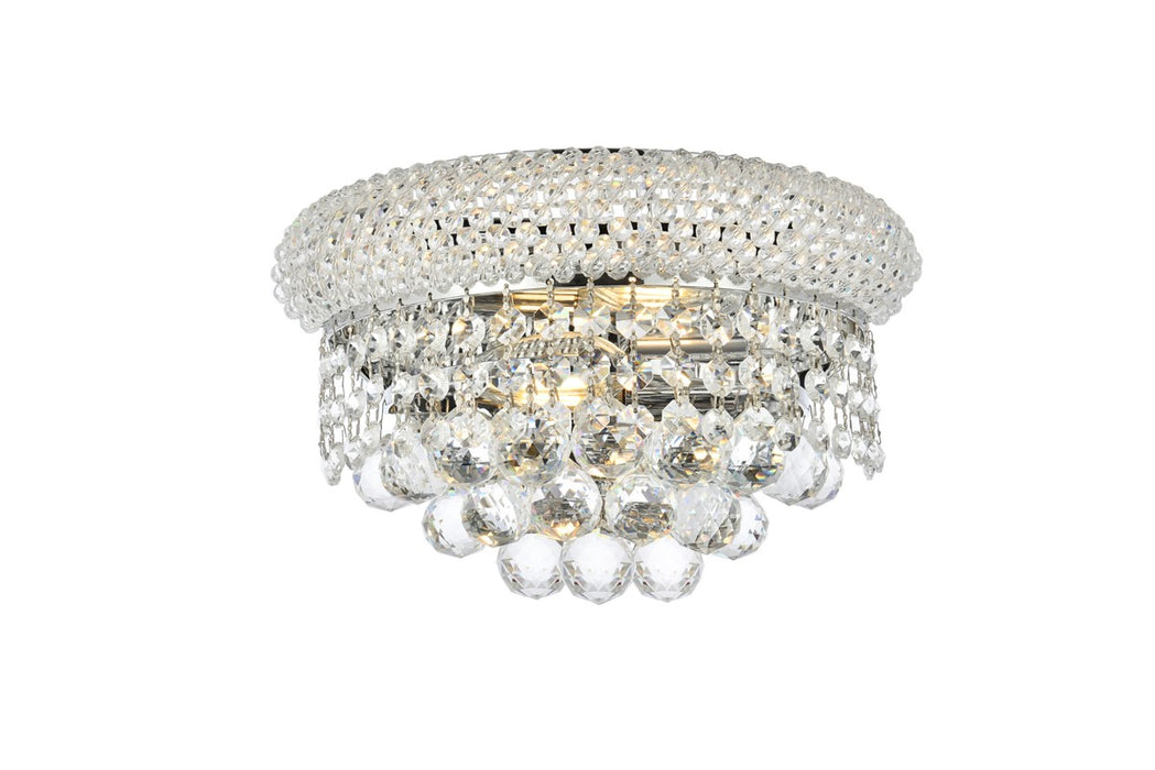 Elegant Lighting V1800W12C/RC Two Light Wall Sconce, Chrome