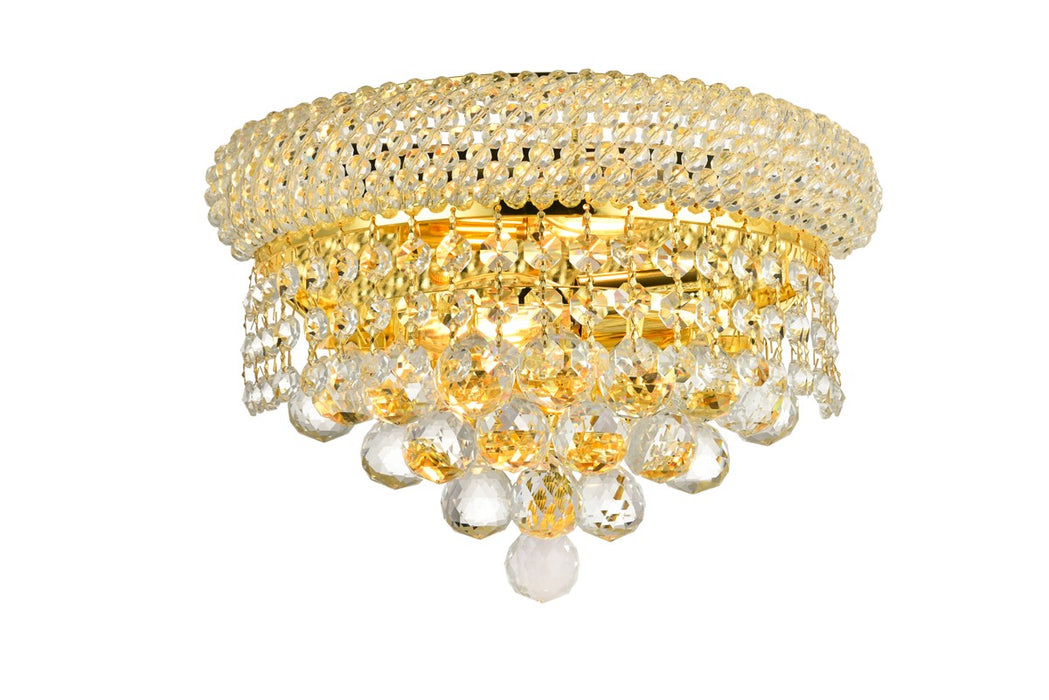 Elegant Lighting V1800W12G/RC Two Light Wall Sconce, Gold