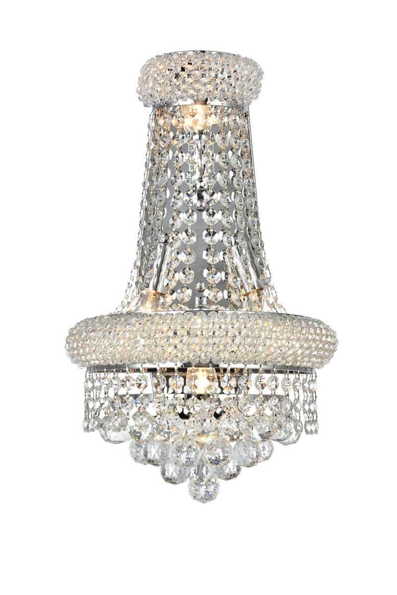 Elegant Lighting V1800W12SC/RC Four Light Wall Sconce, Chrome