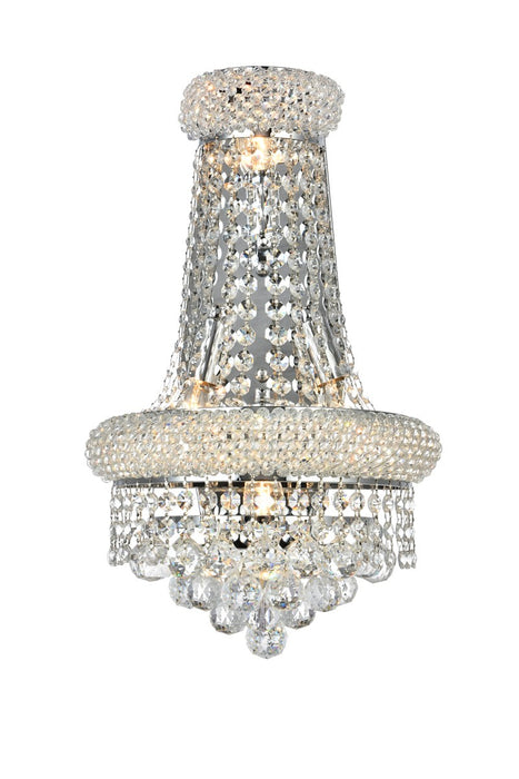 Elegant Lighting V1800W12SC/RC Four Light Wall Sconce, Chrome