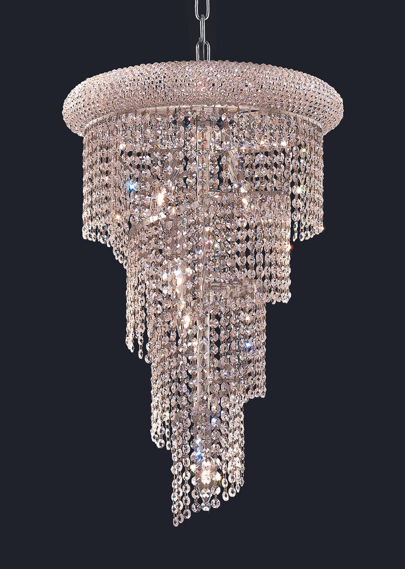 Elegant Lighting V1801SR16C/RC Eight Light Pendant, Chrome