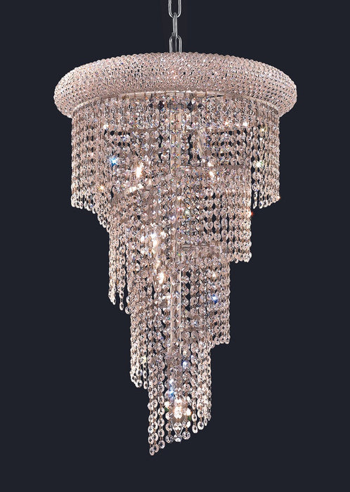 Elegant Lighting V1801SR16C/RC Eight Light Pendant, Chrome