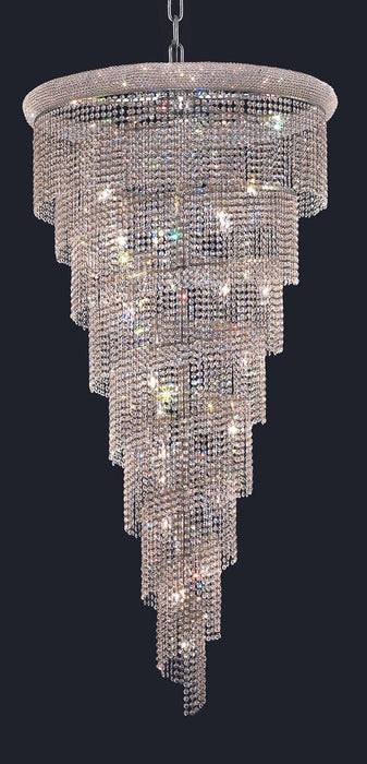 Elegant Lighting V1801SR36C/RC 26 Light Chandelier, Chrome
