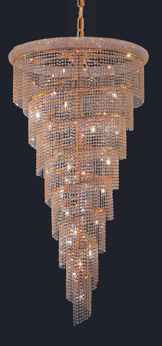 Elegant Lighting V1801SR36G/RC 26 Light Chandelier, Gold