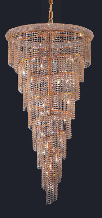 Elegant Lighting V1801SR36G/RC 26 Light Chandelier, Gold
