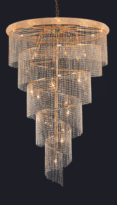 Elegant Lighting V1801SR48G/RC 29 Light Chandelier, Gold
