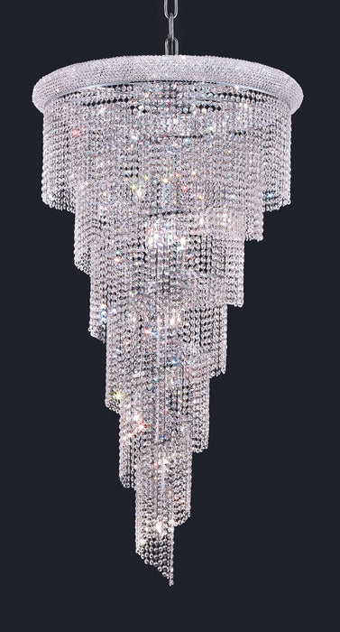 Elegant Lighting V1801SR30C/RC 22 Light Chandelier, Chrome