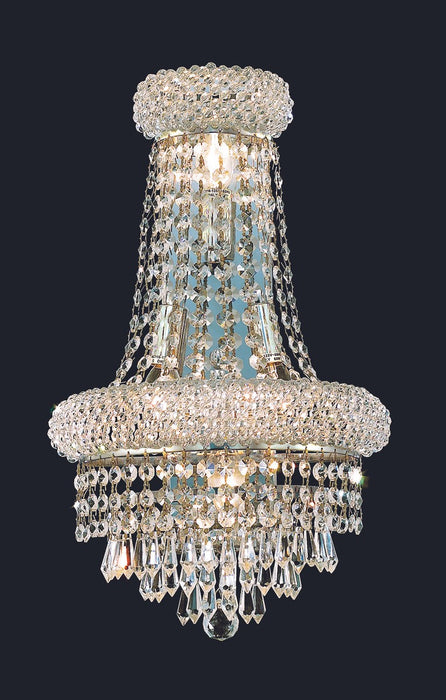 Elegant Lighting V1802W12SC/RC Four Light Wall Sconce, Chrome