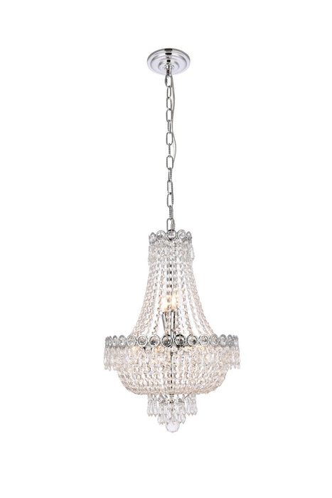 Elegant Lighting V1900D16C/RC Eight Light Pendant, Chrome