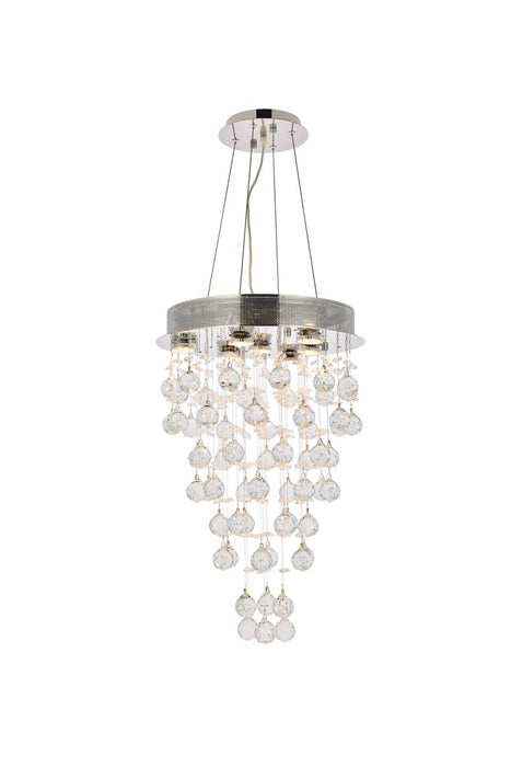 Elegant Lighting V2006D16C/RC Seven Light Pendant, Chrome