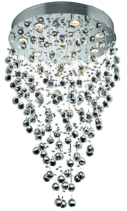 Elegant Lighting V2006D24C/RC Eight Light Chandelier, Chrome