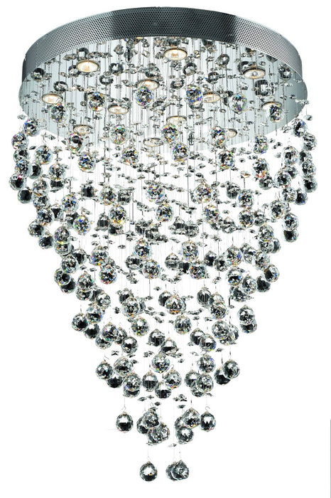 Elegant Lighting V2006D28C/RC 12 Light Chandelier, Chrome