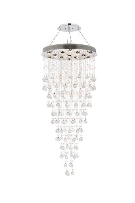 Elegant Lighting V2006G28C/RC 13 Light Chandelier, Chrome