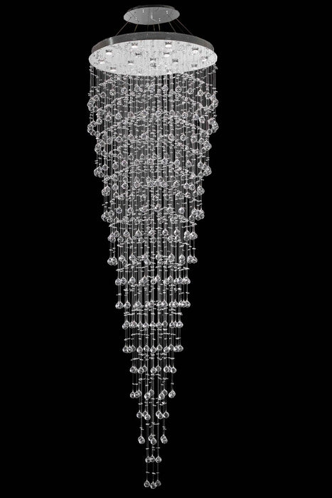 Elegant Lighting V2006G36C/RC 16 Light Chandelier, Chrome