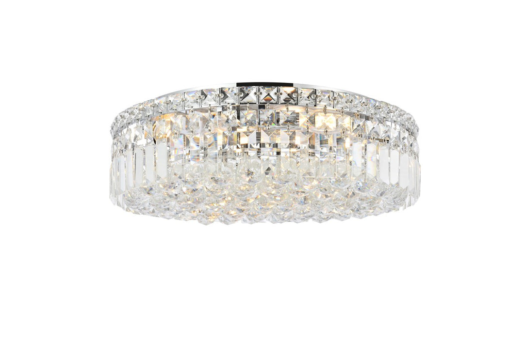 Elegant Lighting V2030F20C/RC Six Light Flush Mount, Chrome