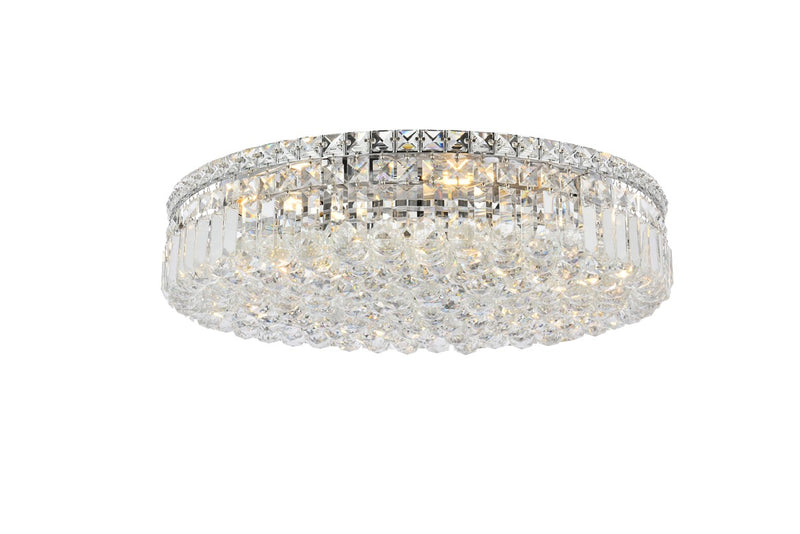 Elegant Lighting V2030F24C/RC Nine Light Flush Mount, Chrome