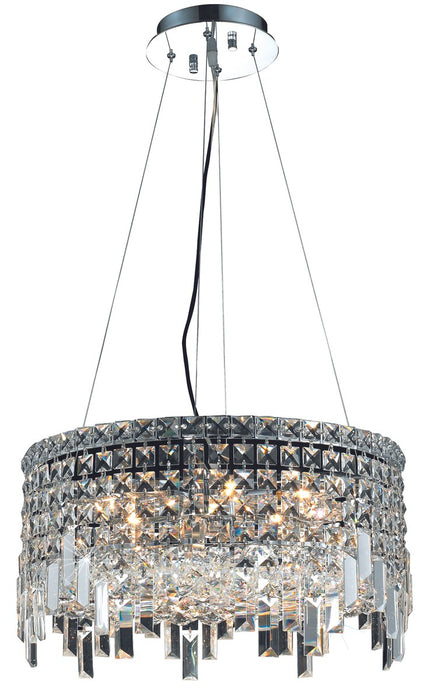 Elegant Lighting V2031D20C/RC 12 Light Chandelier, Chrome
