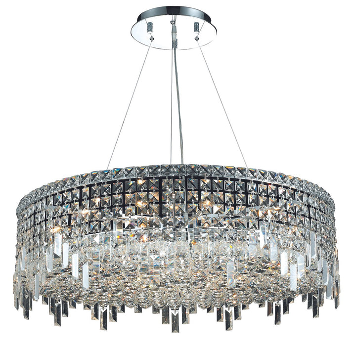 Elegant Lighting V2031D32C/RC 18 Light Chandelier, Chrome