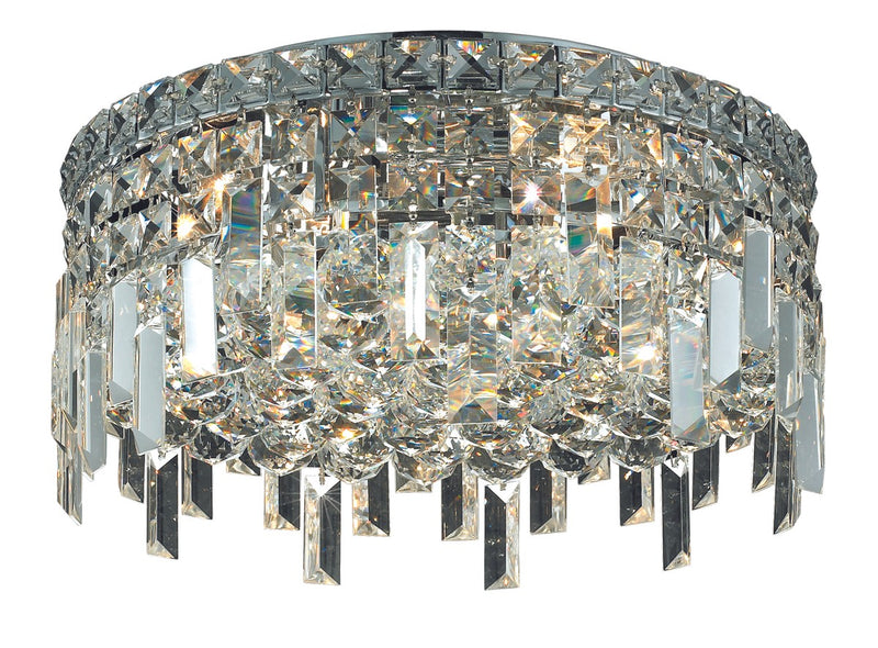 Elegant Lighting V2031F16C/RC Five Light Flush Mount, Chrome