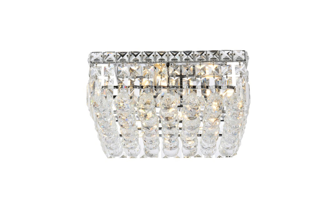 Elegant Lighting V2032F12C/RC Four Light Flush Mount, Chrome