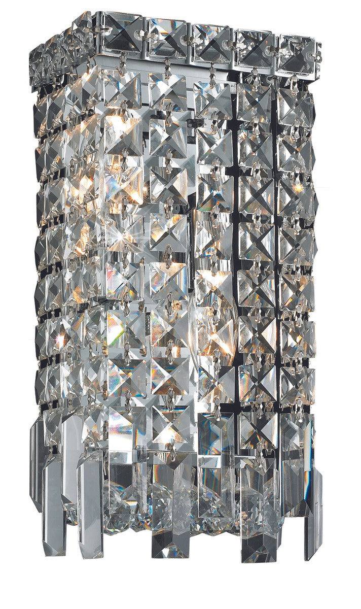 Elegant Lighting V2033W6C/RC Two Light Wall Sconce, Chrome