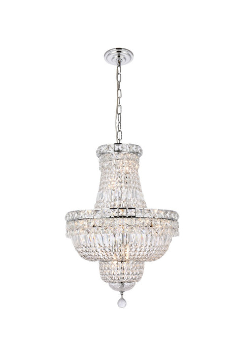 Elegant Lighting V2528D18C/RC 12 Light Pendant, Chrome