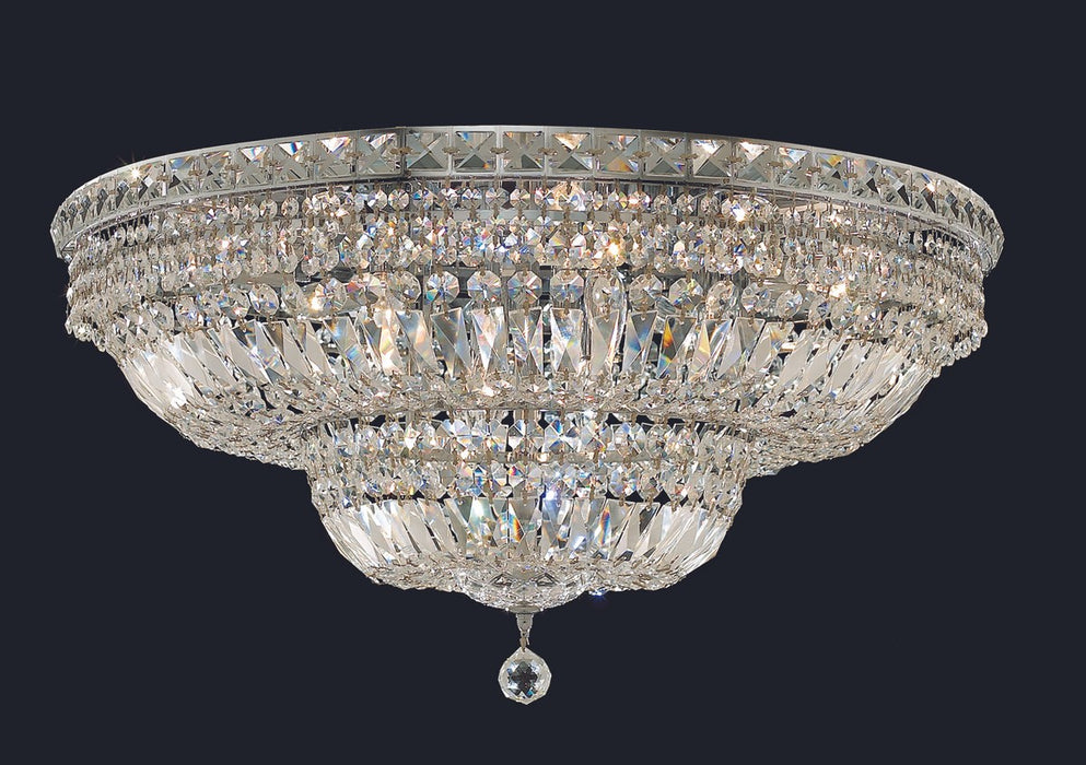 Elegant Lighting V2528F30C/RC 18 Light Flush Mount, Chrome