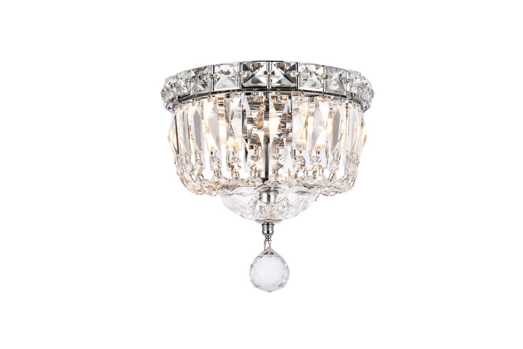 Elegant Lighting V2528F8C/RC Two light Flush Mount, Chrome