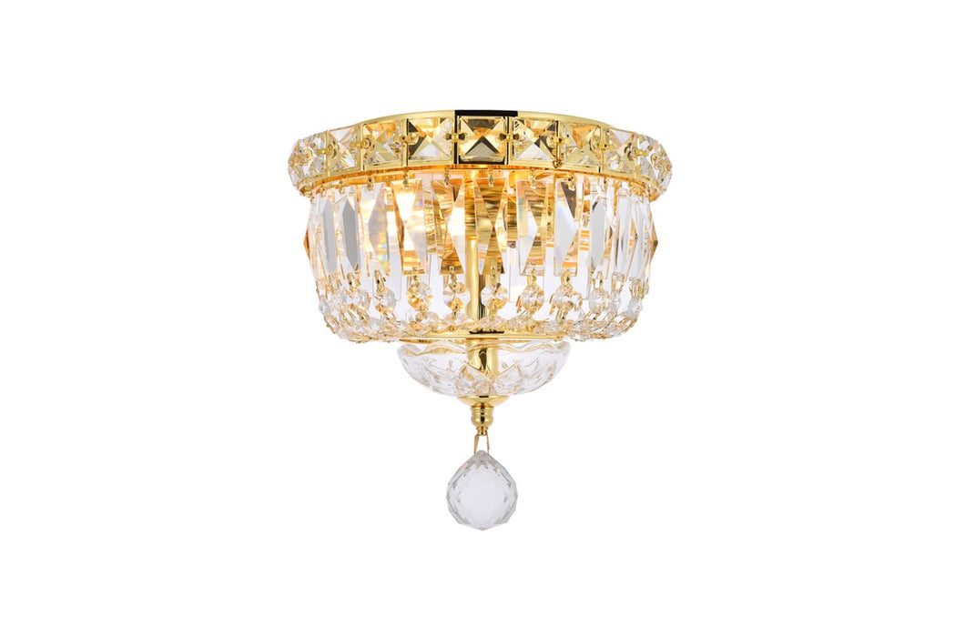 Elegant Lighting V2528F8G/RC Two light Flush Mount, Gold