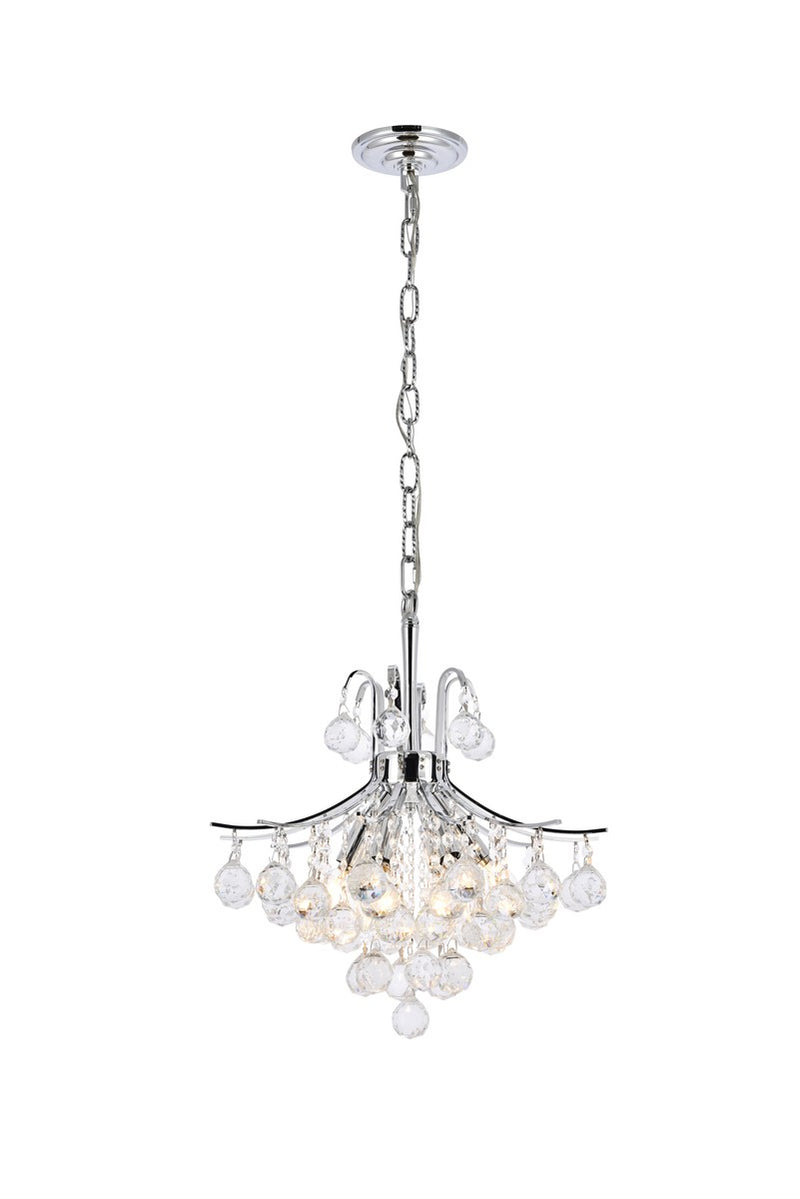 Elegant Lighting V8000D16C/RC Six Light Pendant, Chrome