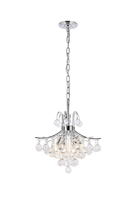 Elegant Lighting V8000D16C/RC Six Light Pendant, Chrome