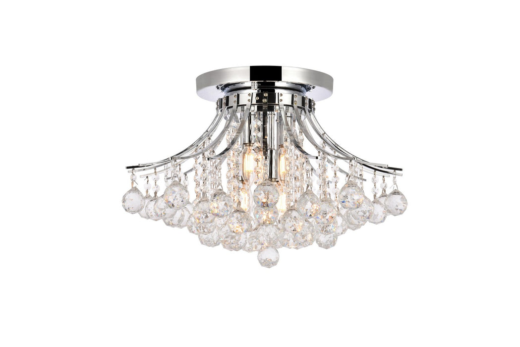 Elegant Lighting V8000F19C/RC Six Light Flush Mount, Chrome