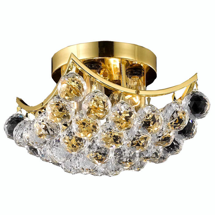 Elegant Lighting V9800F10G/RC Four Light Flush Mount, Gold