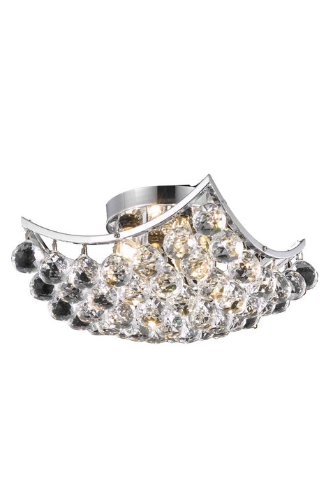 Elegant Lighting V9800F12C/RC Four Light Flush Mount, Chrome