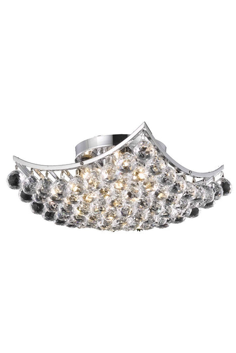 Elegant Lighting V9800F14C/RC Four Light Flush Mount, Chrome