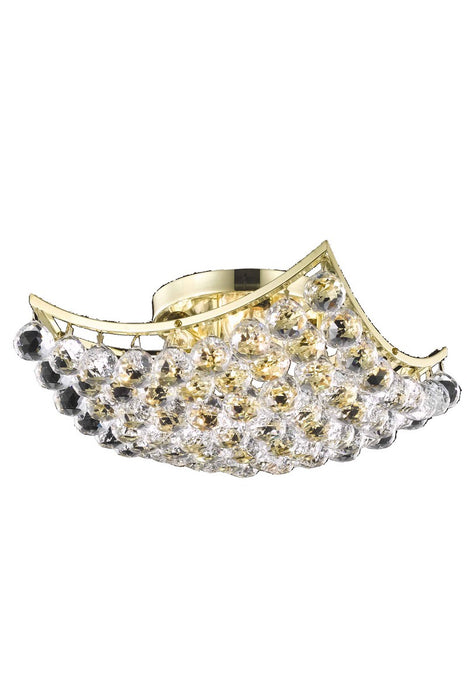 Elegant Lighting V9800F14G/RC Four Light Flush Mount, Gold