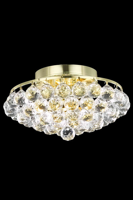 Elegant Lighting V9805F14G/RC Four Light Flush Mount, Chrome